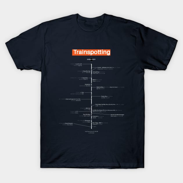 Sound Track – Series 1: Trainspotting T-Shirt by imbeta